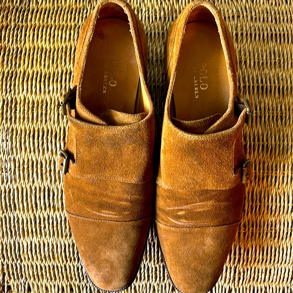 Ralph Lauren Ardenall Suede Monk-Strap Shoe